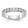 14k White Gold 9-Stone (Holds 9-2.3mm Round) Channel Band Mounting (Closed)