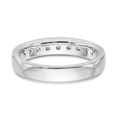 14k White Gold 9-Stone (Holds 9-2.5mm Round) Channel Band Mounting (Closed)