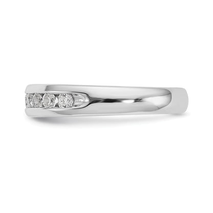 14K White Gold 9-Stone (Holds 9-2.2mm Round) Channel Band Mounting