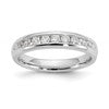 14k White Gold 3/8 carat Lab Grown Diamond VS/SI+ G+ Nine Stone Complete Fashion band