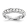 14k White Gold 5/8 carat Lab Grown Diamond VS/SI+ G+ Nine Stone Complete Fashion band