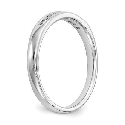 True Origin 14K White Gold 2 carat Lab Grown Diamond VS+ F+ Complete Double Row Size 4 Eternity Band