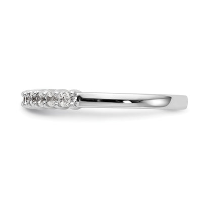 14K White Gold 10-Stone Shared Prong (Holds 10-1.9mm Round) Diamond Band Mounting