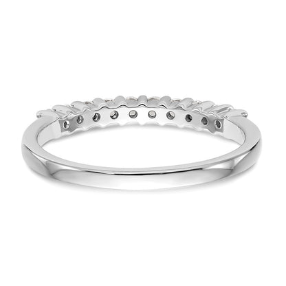 14k White Gold 1 carat Lab Grown Diamond VS/SI+ G+ Ten Stone Complete Fashion band