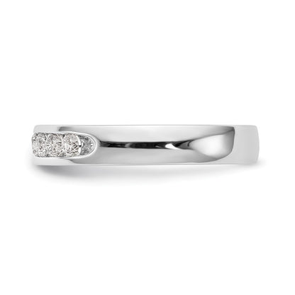 14k White Gold 10-Stone (Holds 10-2.4mm Round) Ladies Channel Band Mounting