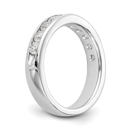 14k White Gold 10-Stone (Holds 10-2.9mm Round) Ladies Channel Band Mounting