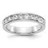 14k White Gold 10-Stone (Holds 10-2.9mm Round) Ladies Channel Band Mounting