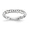 14K White Gold 11-Stone 1/6 carat Round Diamond Complete Channel Band