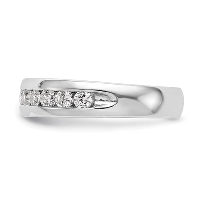 14K White Gold 11-Stone (Holds 11-2.6mm Round) Channel Band Mounting