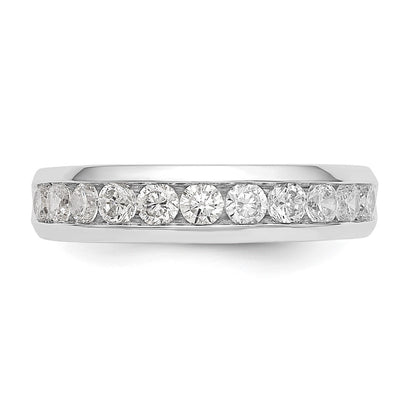 14K White Gold 11-Stone (Holds 11-2.6mm Round) Channel Band Mounting