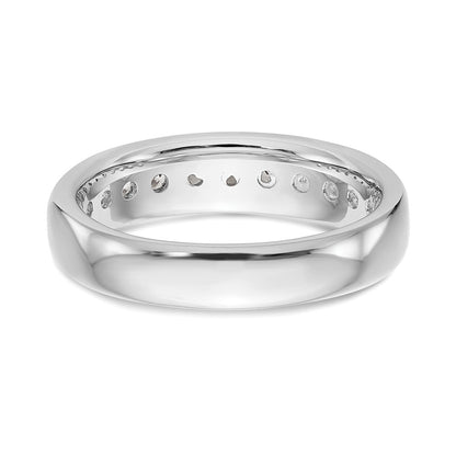 14K White Gold 11-Stone (Holds 11-2.6mm Round) Channel Band Mounting