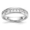 14K White Gold 11-Stone (Holds 11-2.6mm Round) Channel Band Mounting
