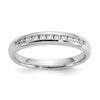 14K White Gold 11-Stone 1/5 carat Round Diamond Complete Channel Band