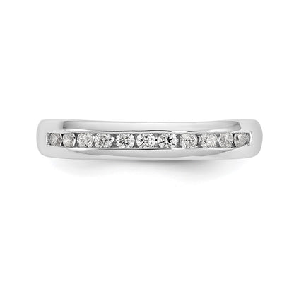 14K White Gold 11-Stone (Holds 11-1.7mm Round) Channel Band Mounting