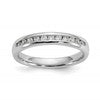 14K White Gold 11-Stone 1/4 carat Round Diamond Complete Channel Band