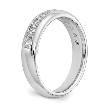 14K White Gold 11-Stone (Holds 11-2.3mm Round) Channel Band Mounting