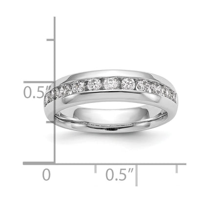 14K White Gold 11-Stone (Holds 11-2.6mm Round) Channel Band Mounting