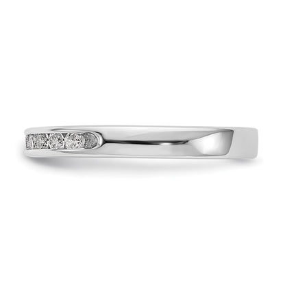 14k White Gold 11-Stone (Holds 11-1.9mm Round) Ladies Channel Band Mounting