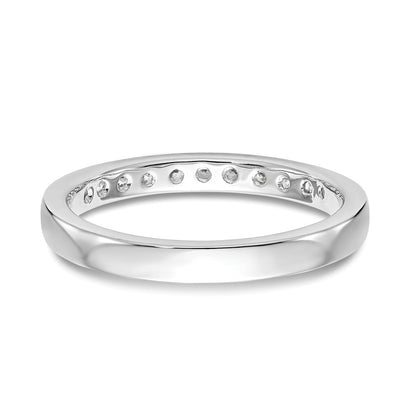 14k White Gold 11-Stone (Holds 11-1.9mm Round) Ladies Channel Band Mounting
