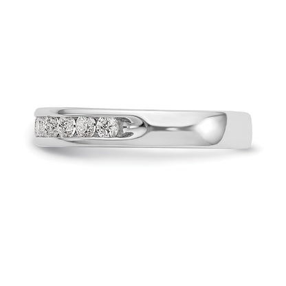 14k White Gold 11-Stone (Holds 11-2.25mm Round) Ladies Channel Band Mounting