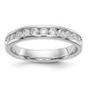 14k White Gold 11-Stone (Holds 11-2.25mm Round) Ladies Channel Band Mounting
