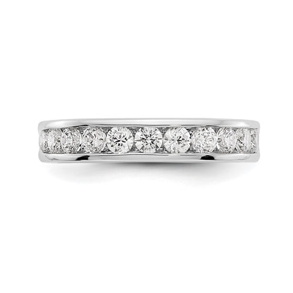 14k White Gold 11-Stone (Holds 11-2.6mm Round) Ladies Channel Band Mounting