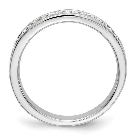 14k White Gold 11-Stone (Holds 11-2.8mm Round) Ladies Channel Band Mounting