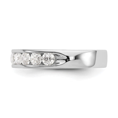 14k White Gold 11-Stone (Holds 11-2.8mm Round) Ladies Channel Band Mounting