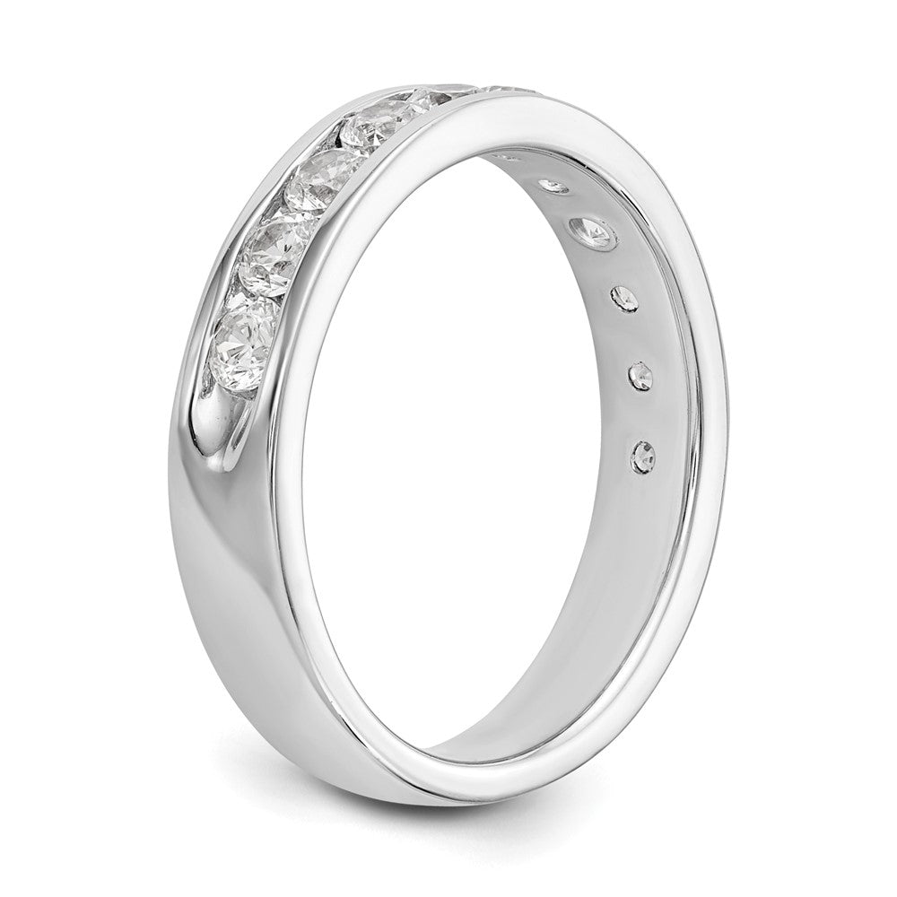 14k White Gold 11-Stone (Holds 11-2.8mm Round) Ladies Channel Band Mounting