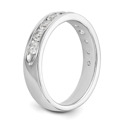 14k White Gold 11-Stone (Holds 11-2.8mm Round) Ladies Channel Band Mounting