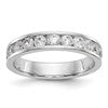 14k White Gold 11-Stone (Holds 11-2.8mm Round) Ladies Channel Band Mounting