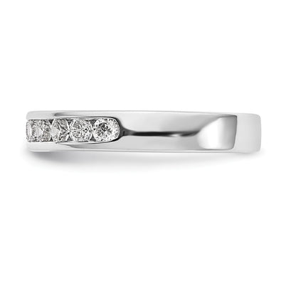 Platinum 11-Stone 1/2 carat Round Diamond Complete Channel Band