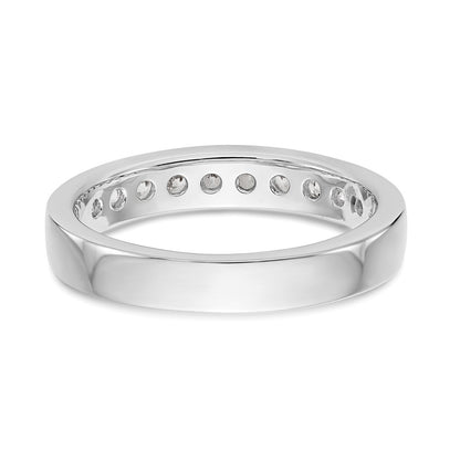 14k White Gold 11-Stone (Holds 11-2.3mm Round) Channel Band Mounting (Closed)