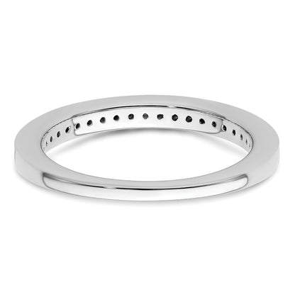 14K White Gold 1/6 carat Diamond Complete Wedding Band