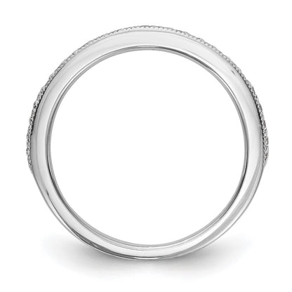 14K White Gold 1/4 carat Diamond Complete Wedding Band