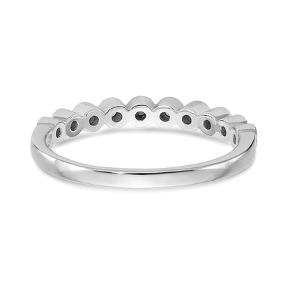 14K White Gold Bezel-set 1/10 carat Complete Diamond Band