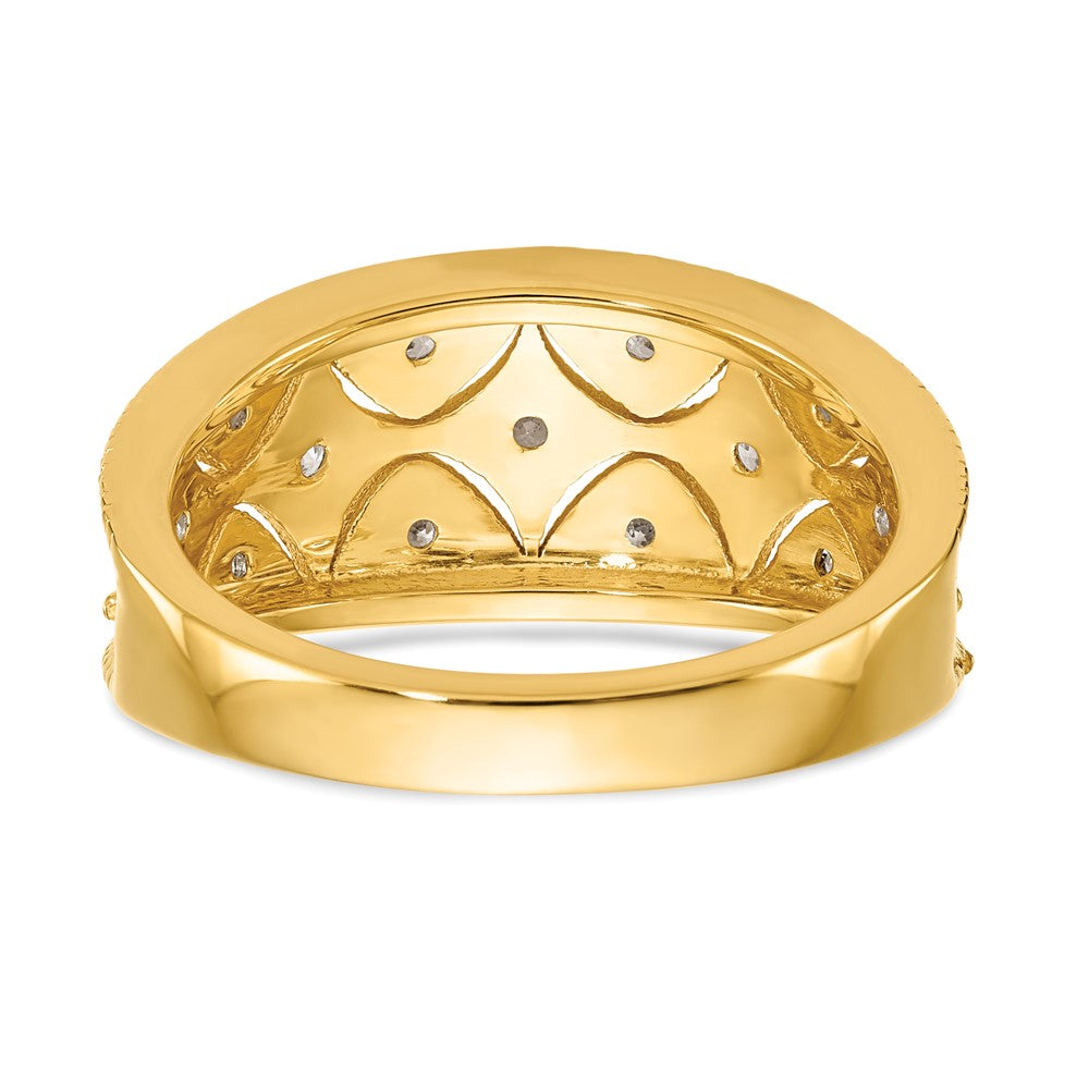 14K Vintage 1/4 carat Complete Diamond Band