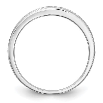 10K White Gold Pink Sapphire Channel Band