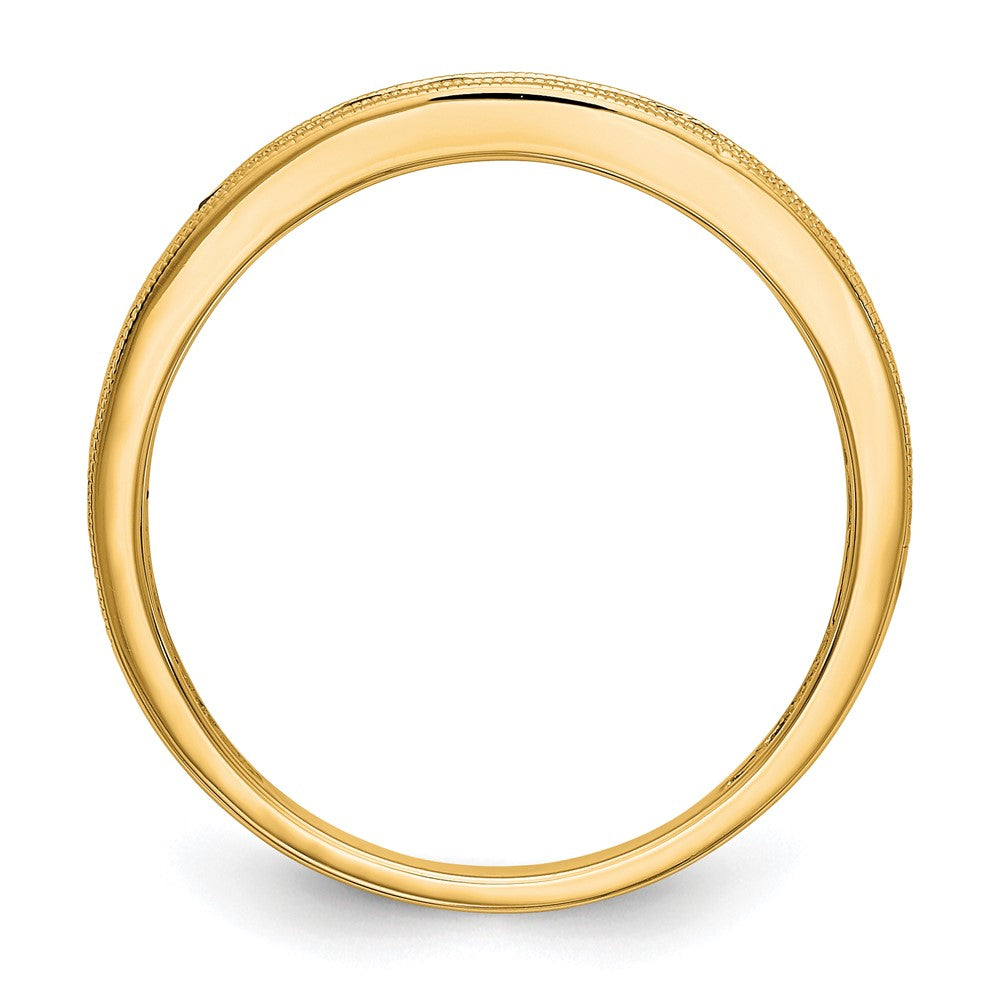 14k White Gold Ruby Complete Channel Band