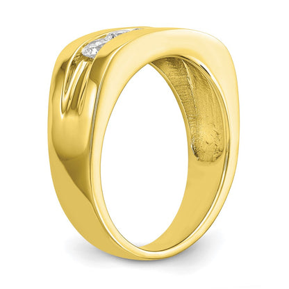 IBGoodman 10k 3/4 carat Lab Grown Diamond VS/SI+ G+ Complete Men's Band