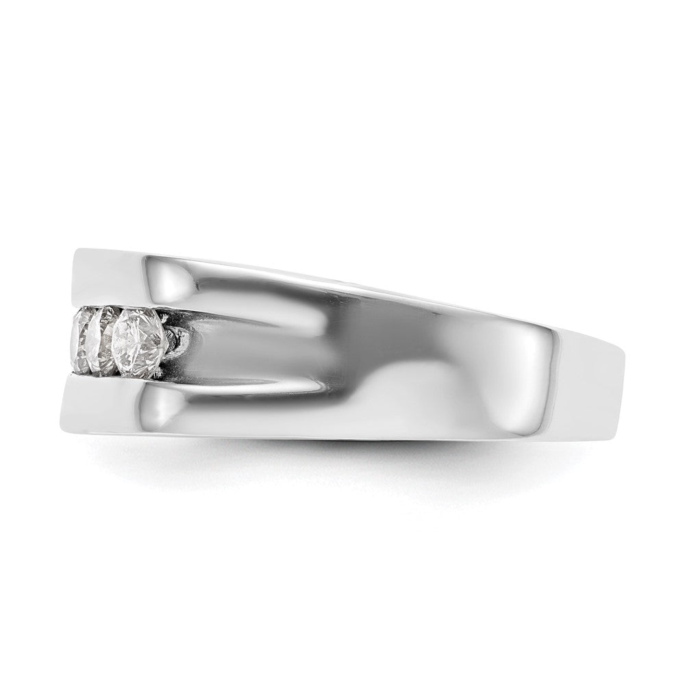 IBGoodman 10k White Gold 3/4 carat Lab Grown Diamond VS/SI+ G+ Complete Men's Band