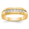 True Origin 14K Yellow Gold Men's 1/2 carat Lab Grown Diamond VS+ F+ Complete Channel Band