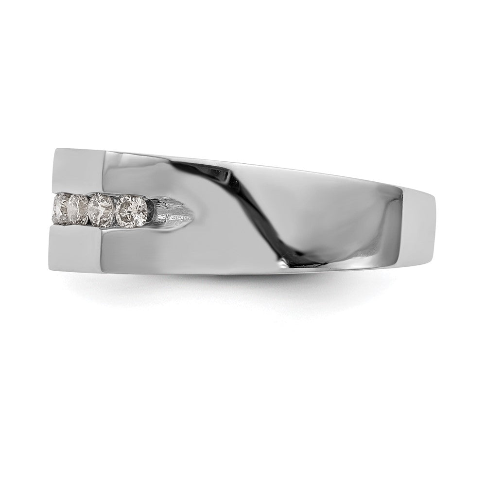 IBGoodman 14k White Gold 1/3 carat Lab Grown Diamond VS/SI+ G+ Complete Men's Band