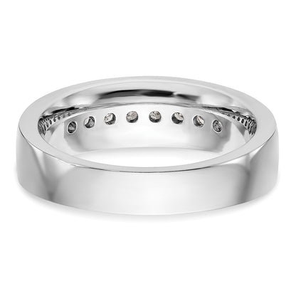 IBGoodman 14k White Gold 1/2 carat Lab Grown Diamond VS/SI+ G+ Complete Men's Band