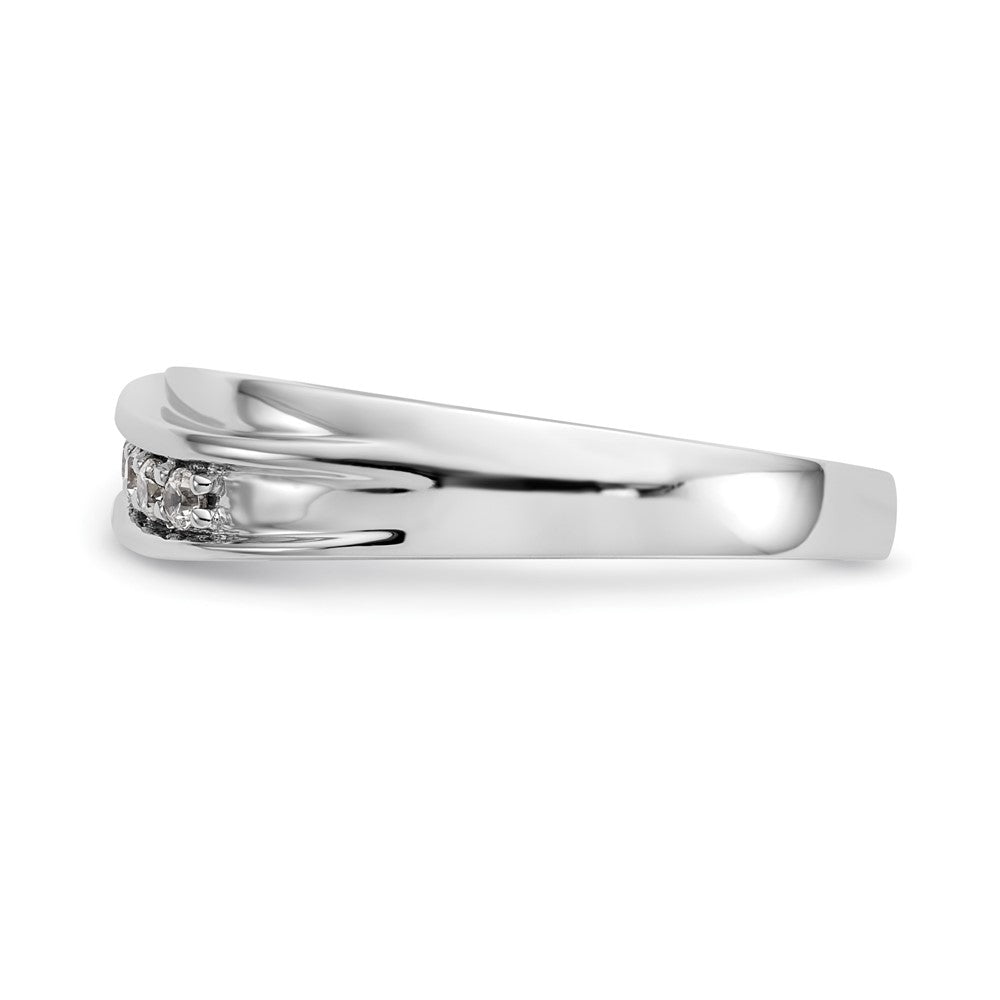 14K White Gold 7-Stone (Holds 7-2.0mm Round) Men's Band Mounting