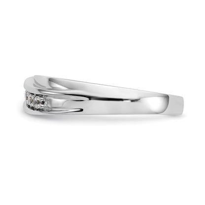 14K White Gold 7-Stone (Holds 7-2.0mm Round) Men's Band Mounting