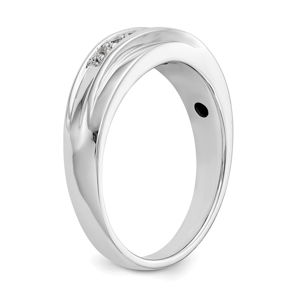 14K White Gold 7-Stone 1/4 carat Diamond Complete Men's Band