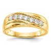 14K Yellow Gold 7-Stone (Holds 7-2.6mm Round) Men's Band Mounting