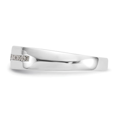 14K White Gold 1/4 carat Diamond Complete Men's Channel Band