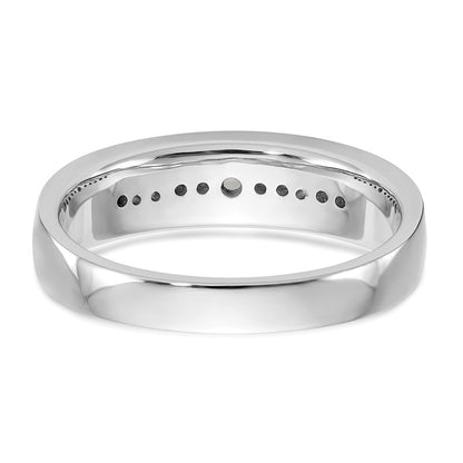 14K White Gold Lab Grown Diamond VS/SI+ G+ Men's Band